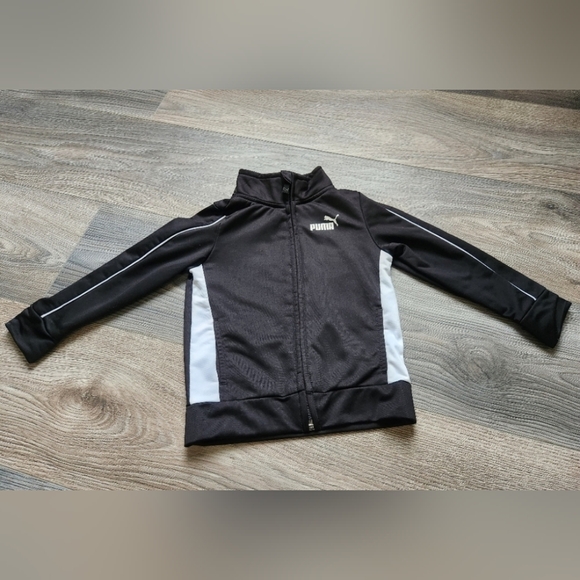 Puma Other - Puma Black & white Zip Up Track Jacket size 3t